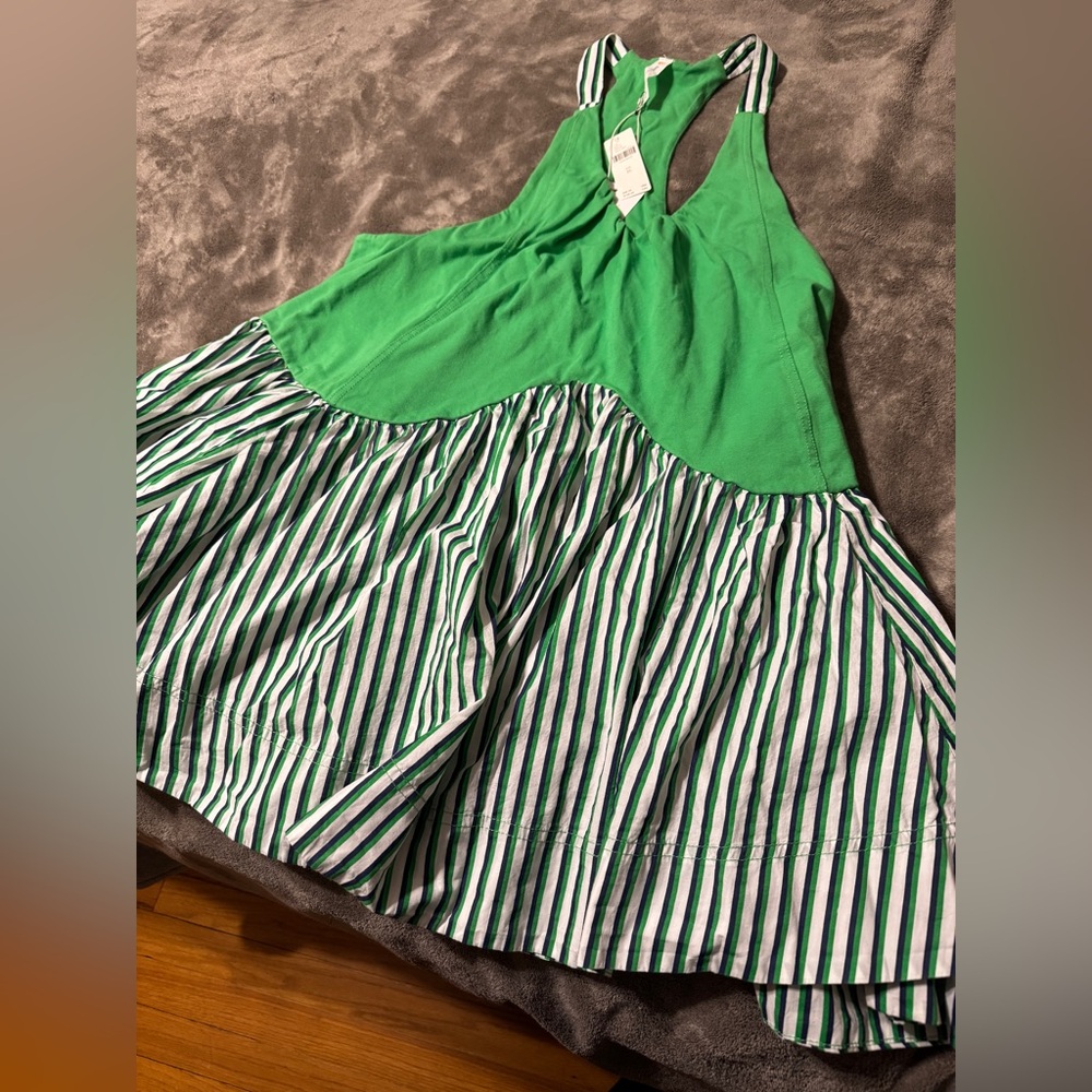 โจ Anthropologie Spring Fling Racerback Babydoll Mini Dress Sz XL - Picture 7 of 9